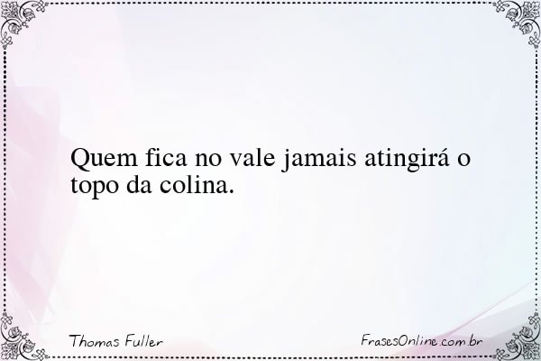 Frase de Thomas Fuller