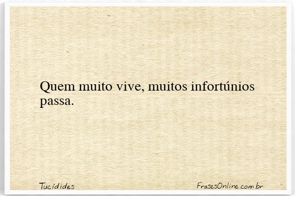 Frase de Tucídides
