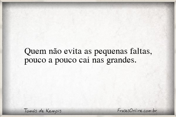 Frase de Tomás de Kempis