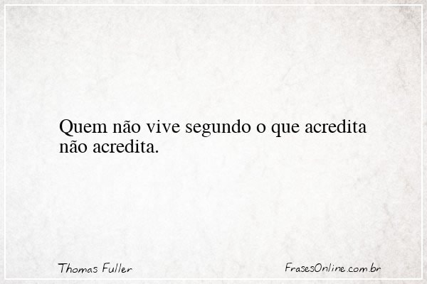 Frase de Thomas Fuller