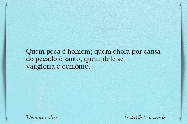 Frase de Thomas Fuller