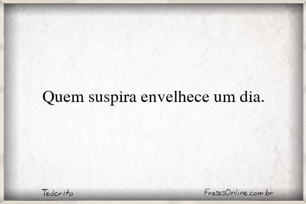 Frase de Teócrito
