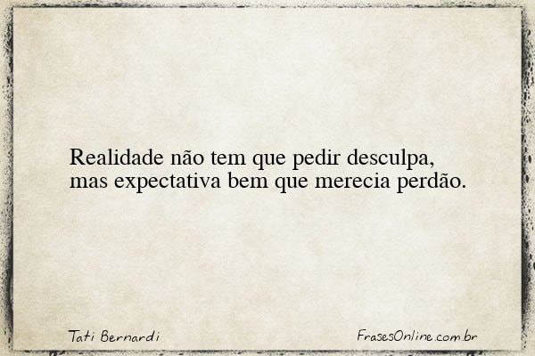 Frase de Tati Bernardi