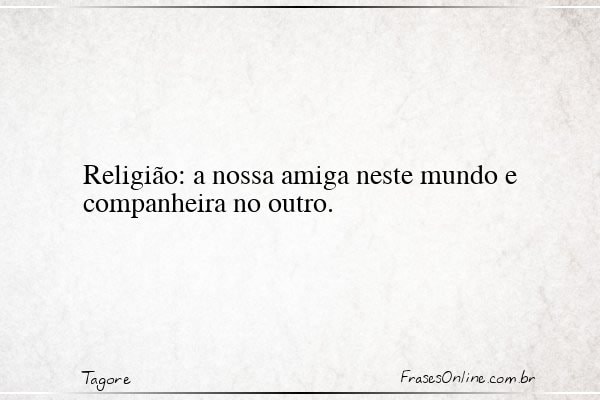 Frase de Tagore