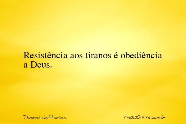 Frase de Thomas Jefferson