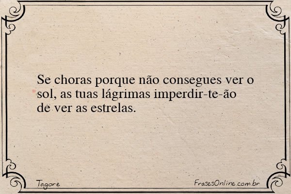 Frase de Tagore