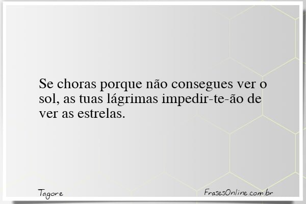 Frase de Tagore