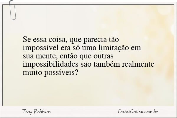 Frase de Tony Robbins