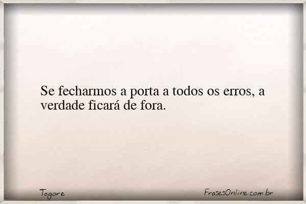 Frase de Tagore