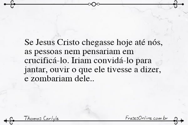 Frase de Thomas Carlyle
