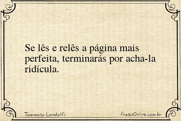 Frase de Tommaso Landolfi
