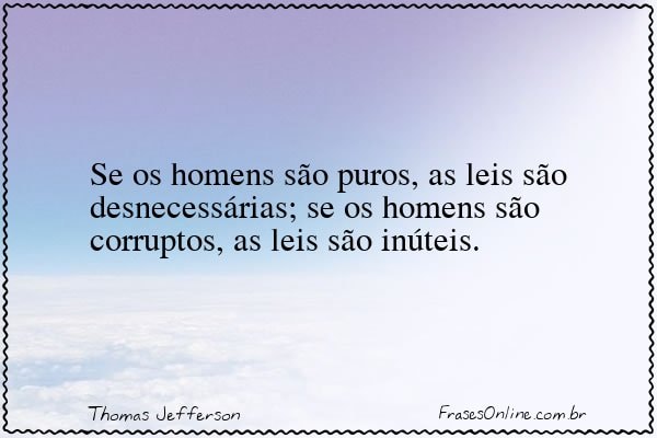 Frase de Thomas Jefferson