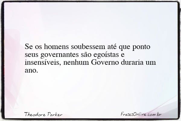 Frase de Theodore Parker