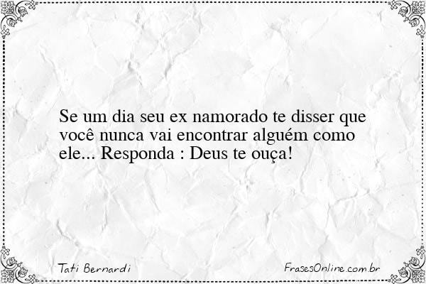 Frase de Tati Bernardi