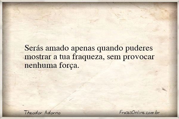 Frase de Theodor Adorno