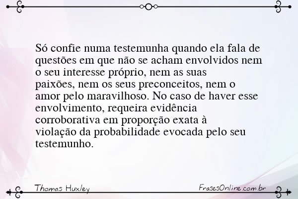 Frase de Thomas Huxley