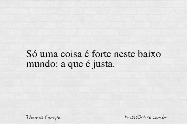 Frase de Thomas Carlyle