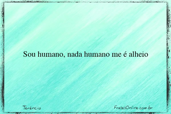 Frase de Terêncio