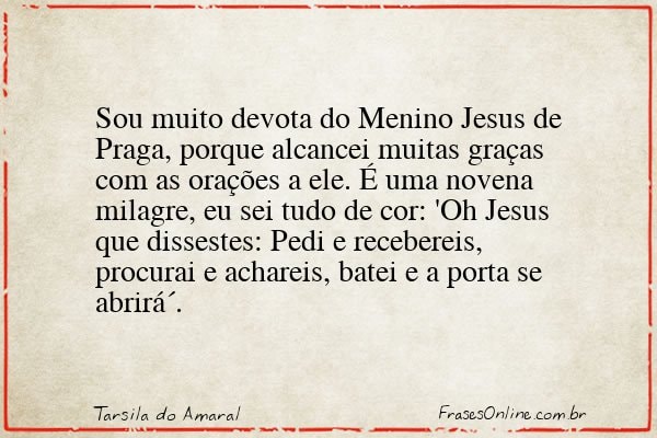 Frase de Tarsila do Amaral