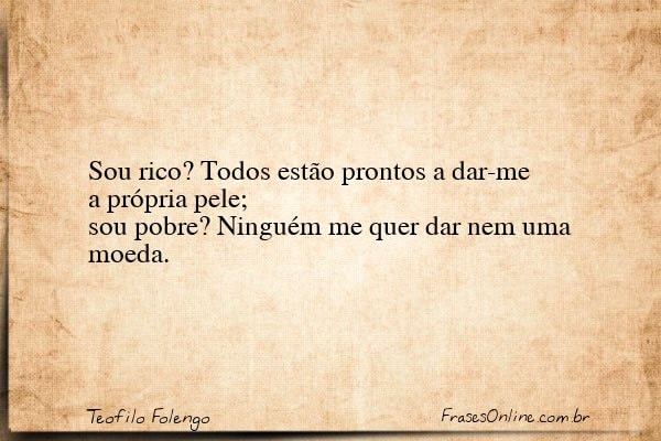 Frase de Teofilo Folengo