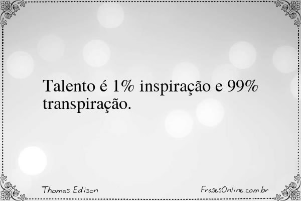 Frase de Thomas Edison