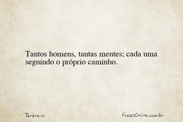 Frase de Terêncio