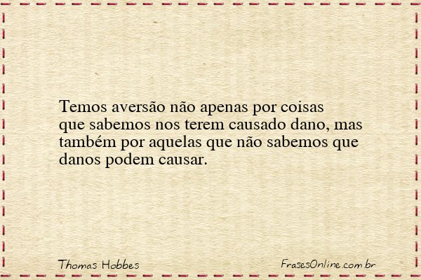 Frase de Thomas Hobbes