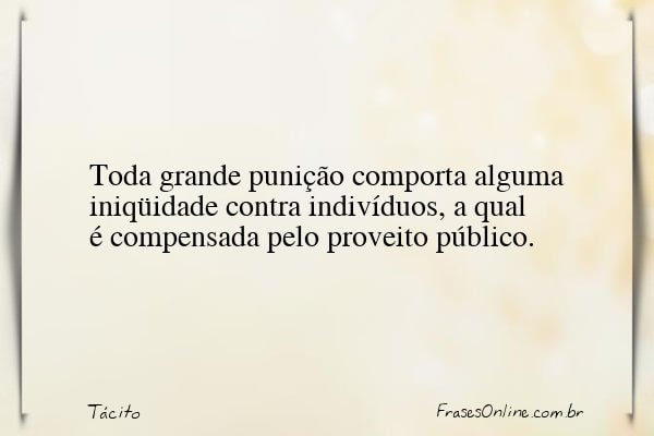 Frase de Tácito