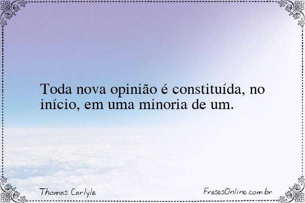 Frase de Thomas Carlyle