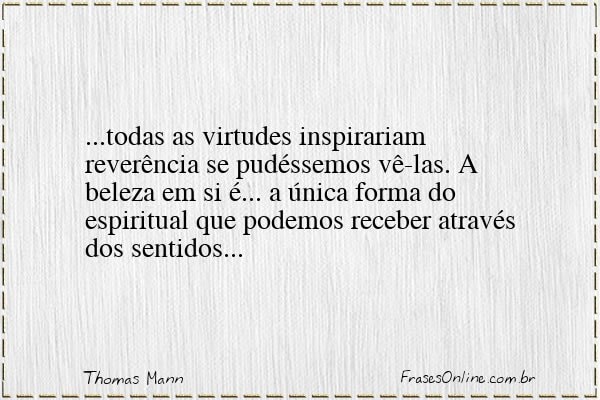 Frase de Thomas Mann