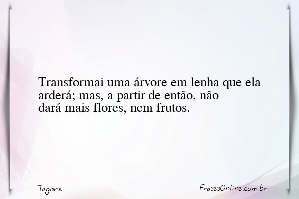 Frase de Tagore