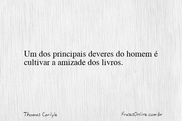 Frase de Thomas Carlyle