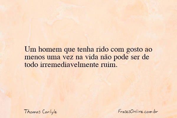 Frase de Thomas Carlyle