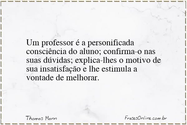 Frase de Thomas Mann