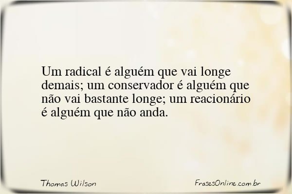 Frase de Thomas Wilson