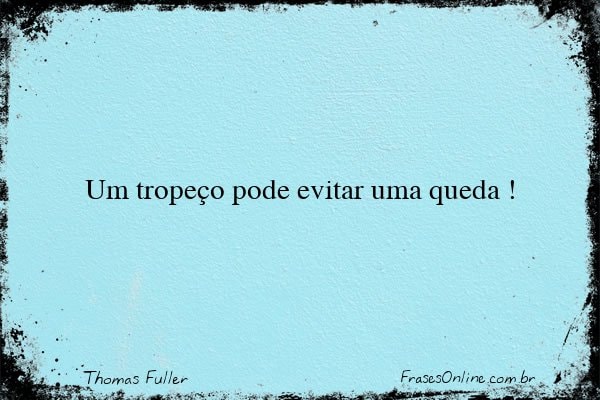 Frase de Thomas Fuller