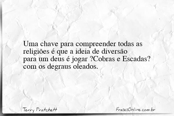 Frase de Terry Pratchett