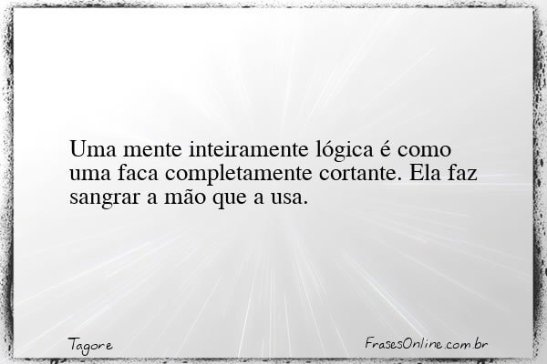 Frase de Tagore