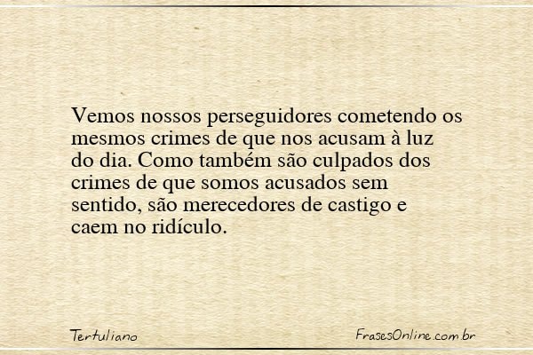 Frase de Tertuliano