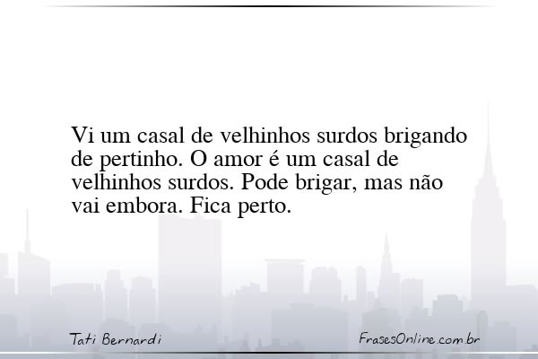 Frase de Tati Bernardi