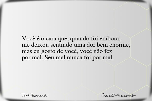 Frase de Tati Bernardi