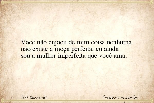 Frase de Tati Bernardi