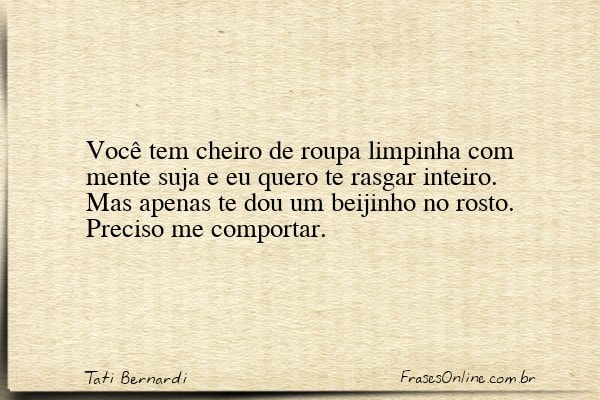 Frase de Tati Bernardi