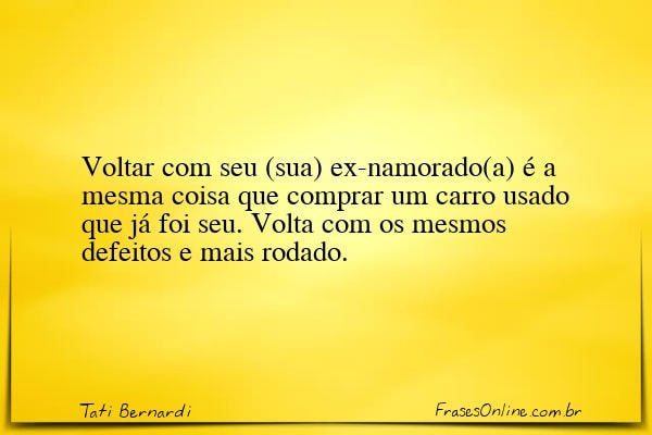 Frase de Tati Bernardi