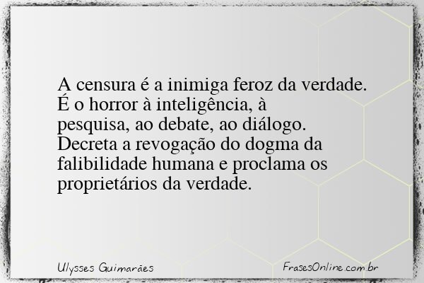Frase de Ulysses Guimarães