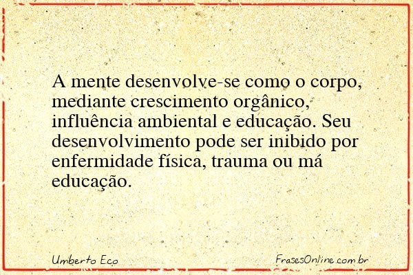 Frase de Umberto Eco