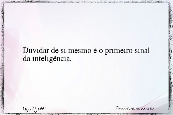 Frase de Ugo Ojetti