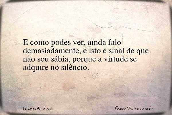 Frase de Umberto Eco