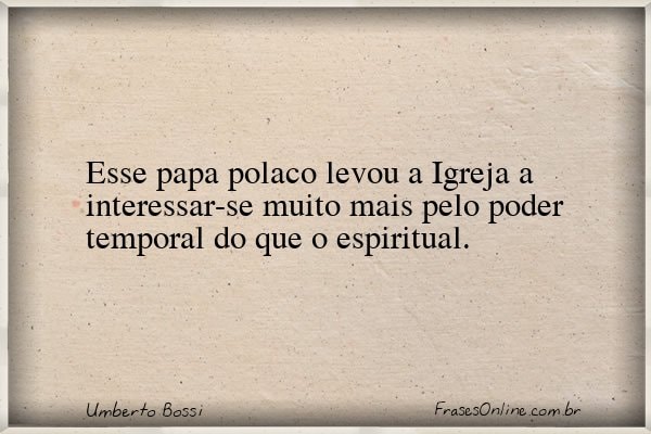 Frase de Umberto Bossi