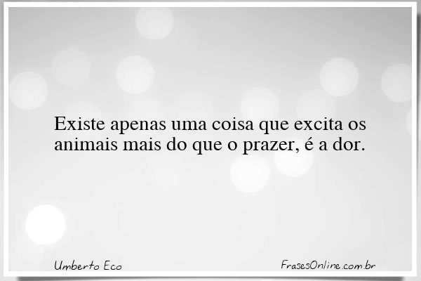 Frase de Umberto Eco